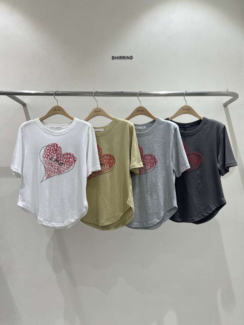SHIRRING韓國直郵㊣東大門實拍女裝新品25春夏人氣推薦休閑T恤SHIRRINGT恤