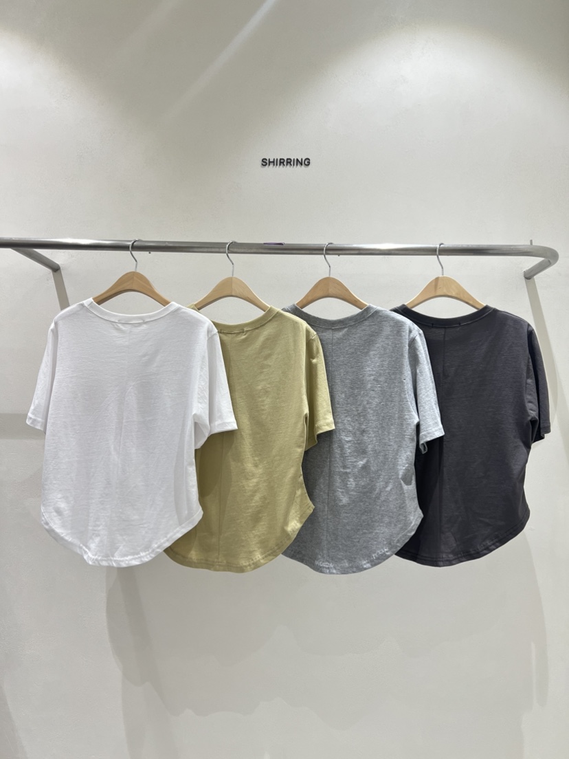 SHIRRING韓國直郵㊣東大門實拍女裝新品25春夏人氣推薦休閑T恤SHIRRINGT恤