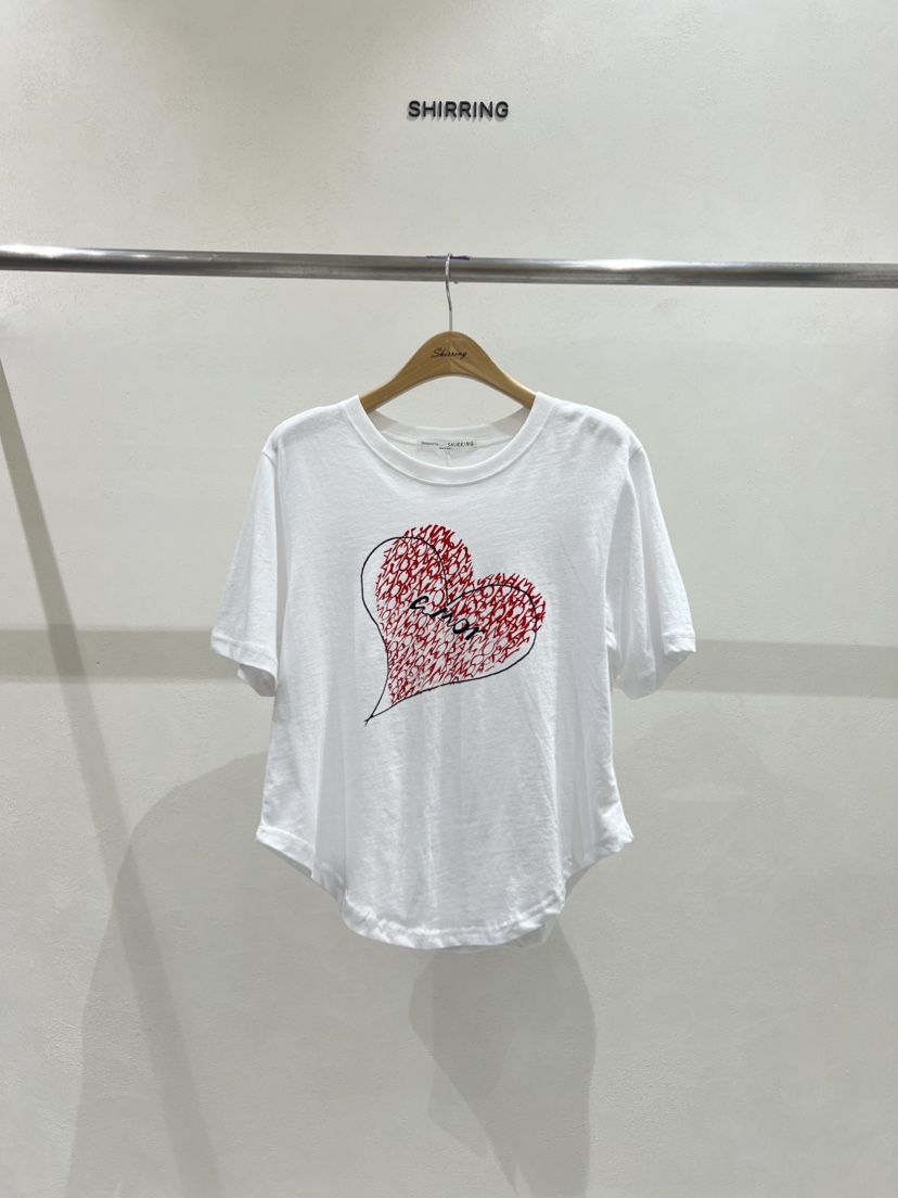 SHIRRING韓國直郵㊣東大門實拍女裝新品25春夏人氣推薦休閑T恤SHIRRINGT恤