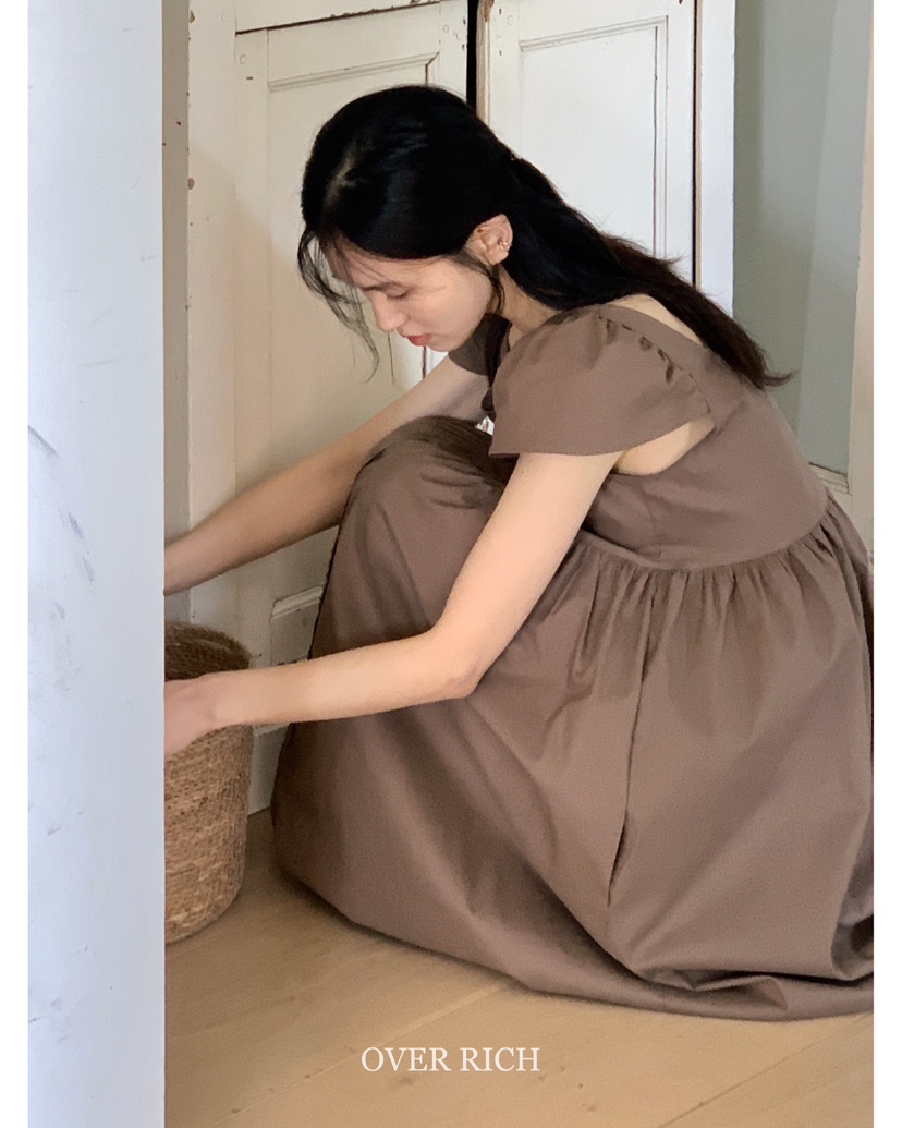 OVER RICH韓國㊣直郵東大門代購女裝新款熱賣休閑25春夏連衣裙OVER RICH連衣裙