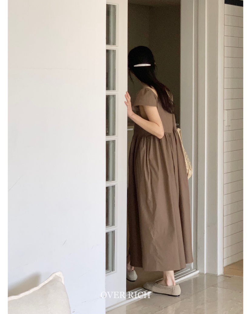 OVER RICH韓國㊣直郵東大門代購女裝新款熱賣休閑25春夏連衣裙OVER RICH連衣裙