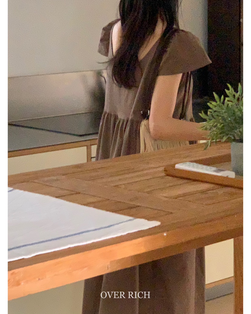 OVER RICH韓國㊣直郵東大門代購女裝新款熱賣休閑25春夏連衣裙OVER RICH連衣裙