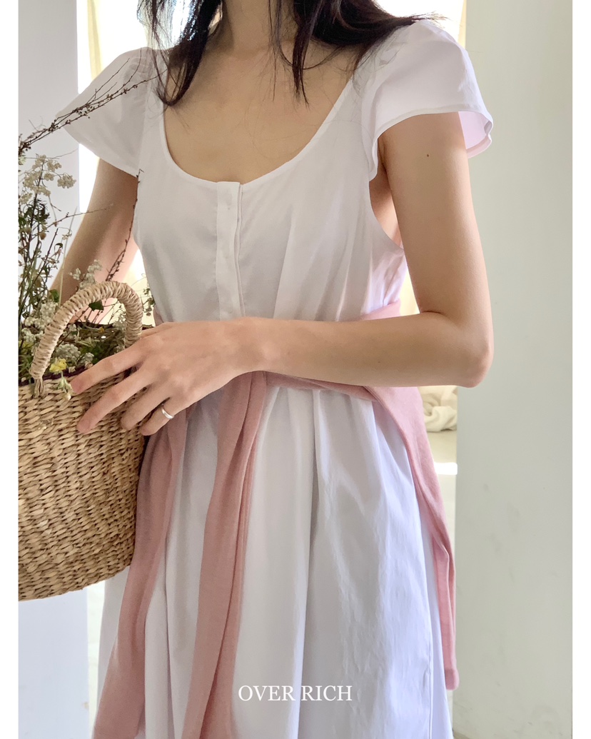 OVER RICH韓國㊣直郵東大門代購女裝新款熱賣休閑25春夏連衣裙OVER RICH連衣裙