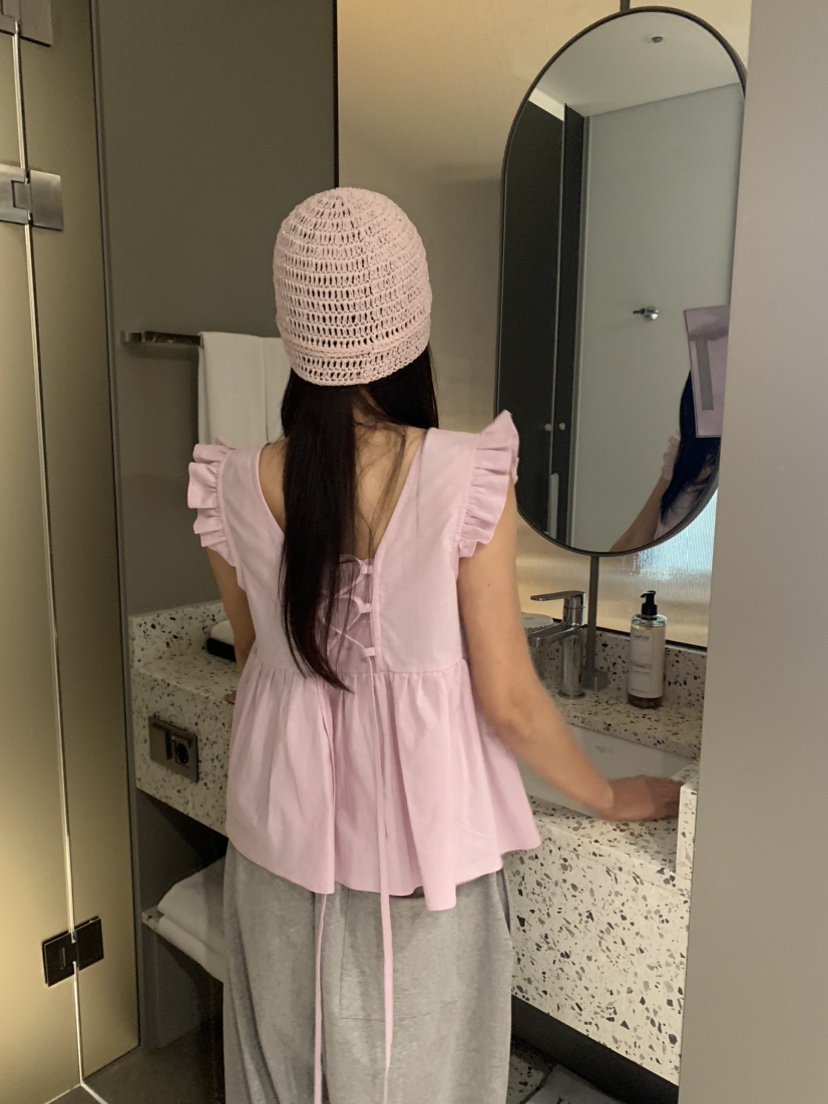 BADCALM韓國代購女士新品職業推薦時尚25春夏休閑襯衫蕾絲衫BADCALM襯衫/蕾絲衫