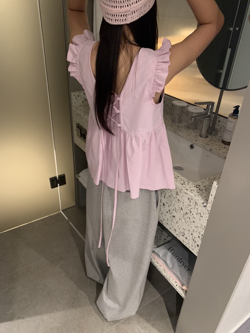 BADCALM韓國代購女士新品職業推薦時尚25春夏休閑襯衫蕾絲衫BADCALM襯衫/蕾絲衫