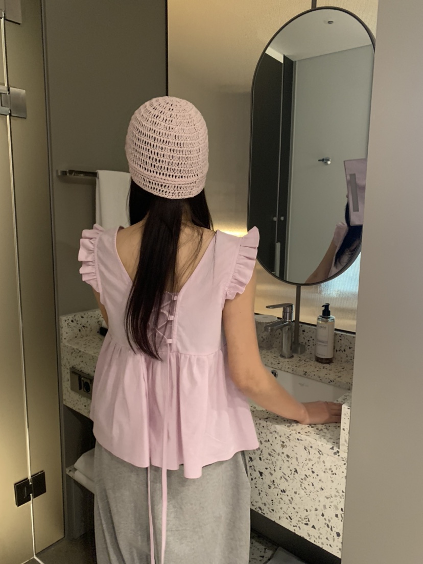 BADCALM韓國代購女士新品職業推薦時尚25春夏休閑襯衫蕾絲衫BADCALM襯衫/蕾絲衫