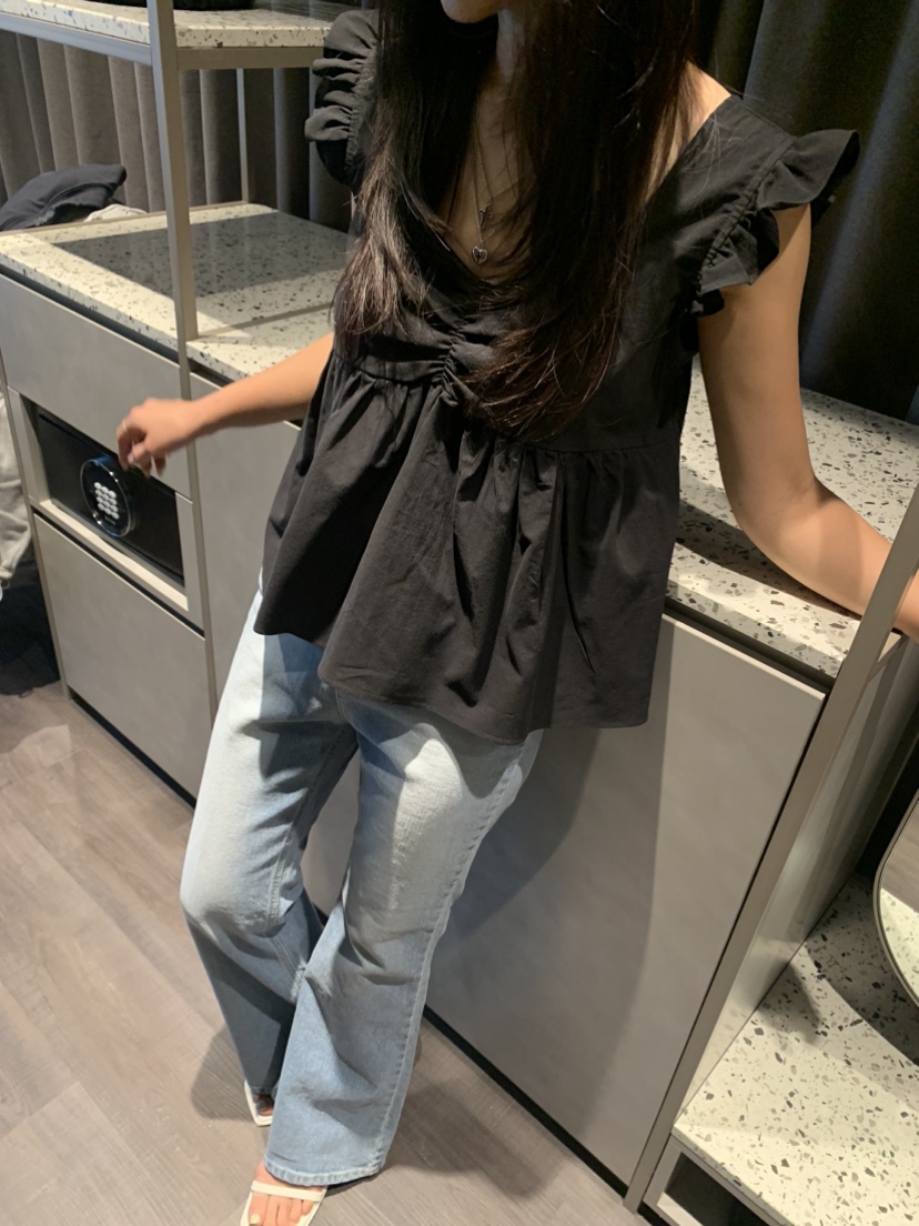 BADCALM韓國代購女士新品職業推薦時尚25春夏休閑襯衫蕾絲衫BADCALM襯衫/蕾絲衫