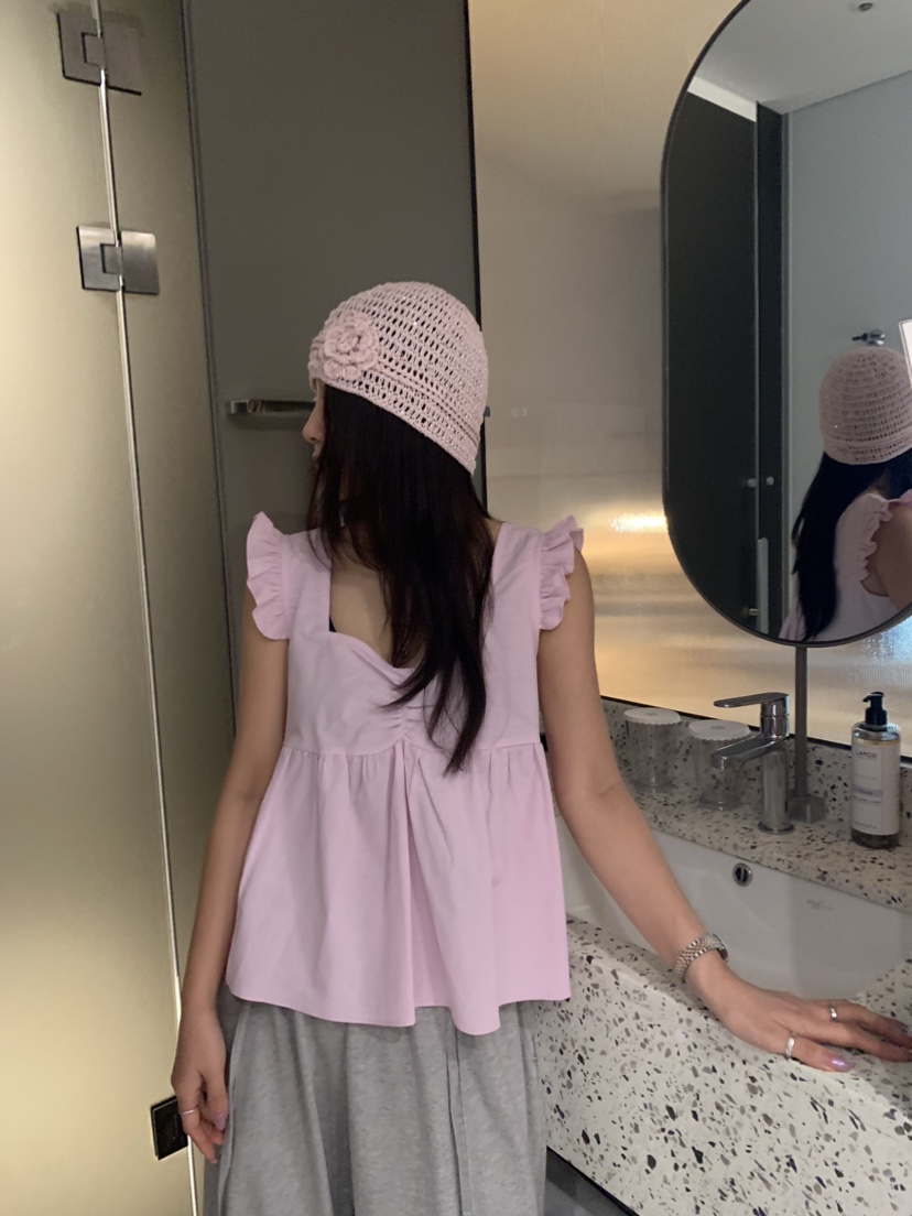 BADCALM韓國代購女士新品職業推薦時尚25春夏休閑襯衫蕾絲衫BADCALM襯衫/蕾絲衫圖色3