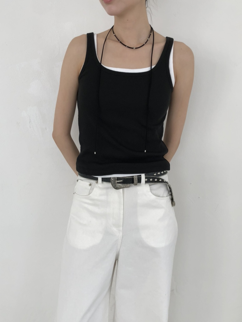 FOSET東大門直郵女裝新款休閑熱賣25春夏職業真品推薦吊帶背心FOSET吊帶/背心