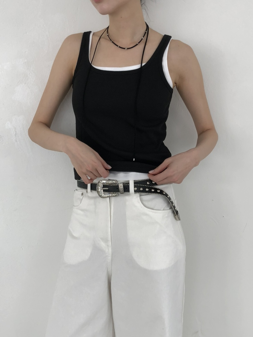 FOSET東大門直郵女裝新款休閑熱賣25春夏職業真品推薦吊帶背心FOSET吊帶/背心