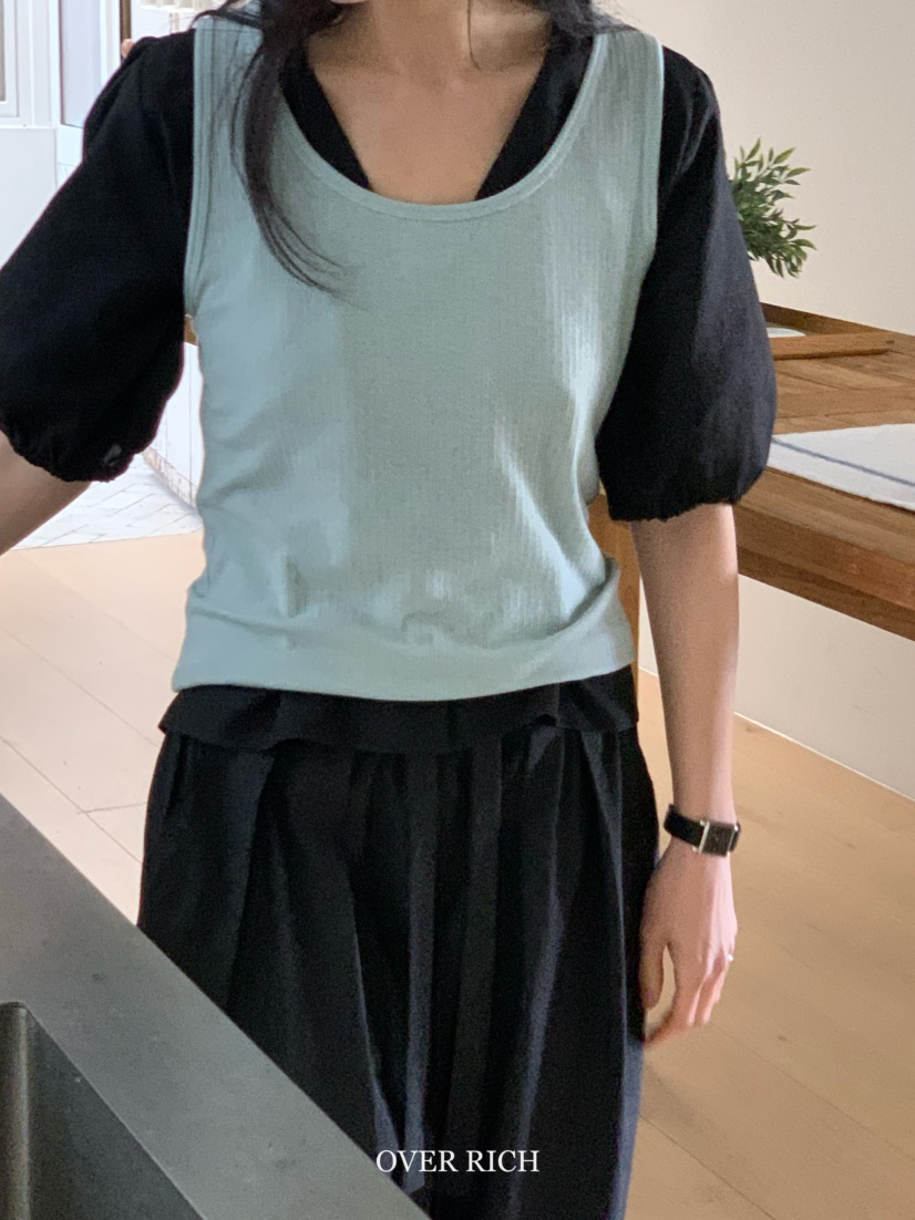 OVER RICH韓國直郵女裝新品熱賣人氣職業時尚25春夏襯衫蕾絲衫OVER RICH襯衫/蕾絲衫