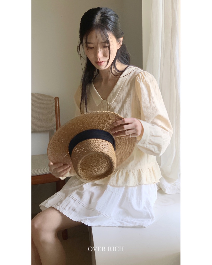 OVER RICH東大門實拍女裝新品25春夏熱賣真品人氣襯衫蕾絲衫OVER RICH襯衫/蕾絲衫