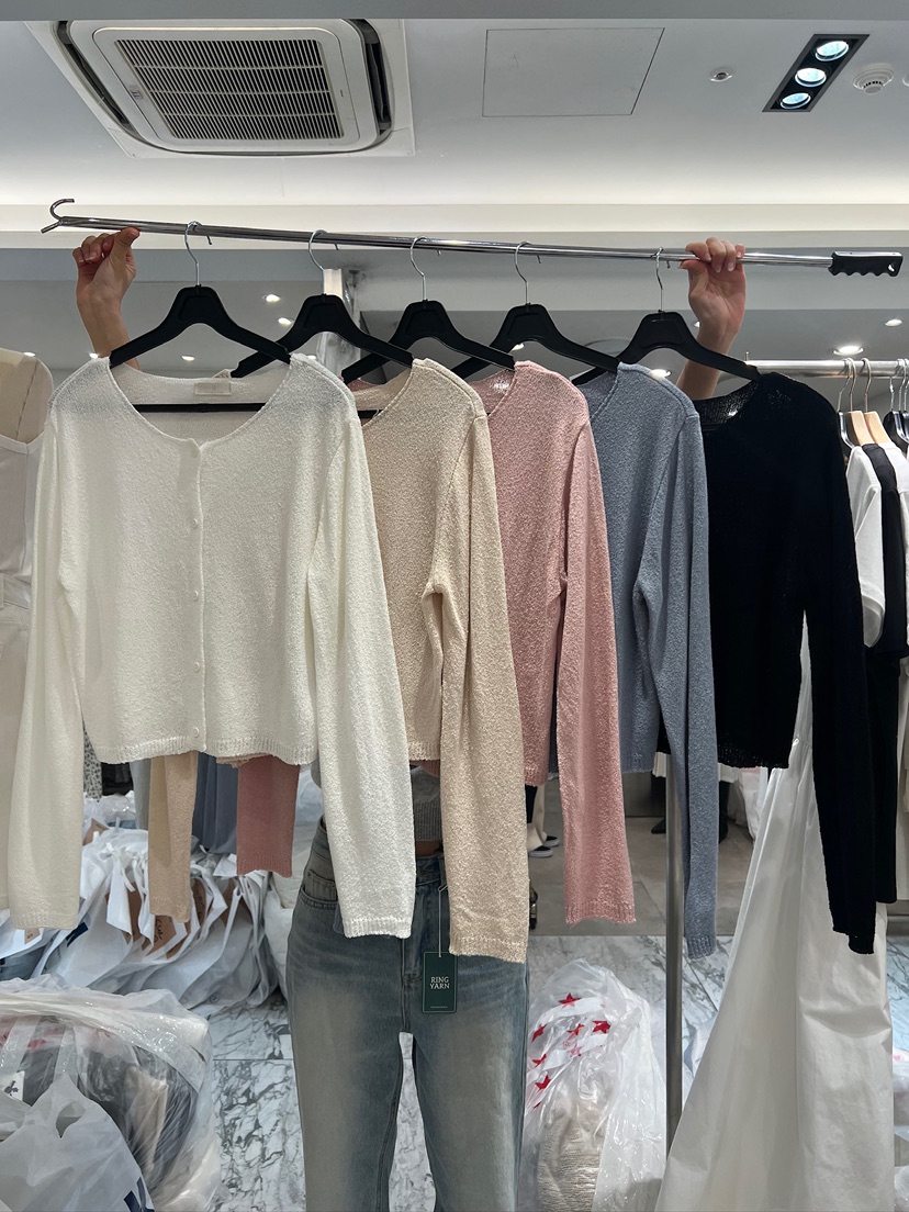FF東大門直郵女裝新款真品職業時尚休閑推薦25春夏針織衫開衫FF/SUNDAY針織衫