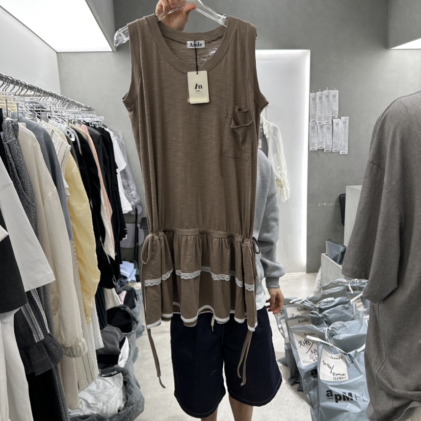 ANDE韓國代購女裝新款時尚人氣職業25春夏休閑推薦熱賣連衣裙ANDE連衣裙圖色2