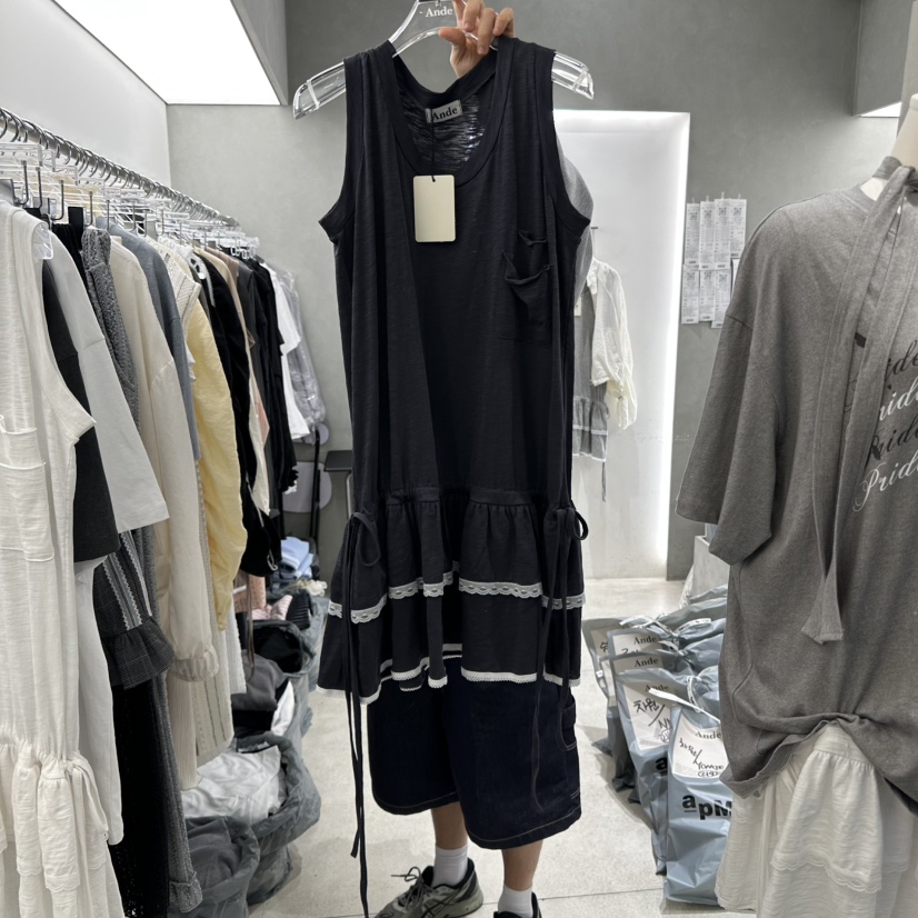 ANDE韓國代購女裝新款時尚人氣職業25春夏休閑推薦熱賣連衣裙ANDE連衣裙圖色3