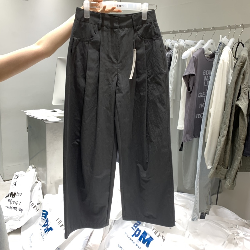 NUESE韓國代購女裝新款真品時尚熱賣職業25春夏人氣休閑休閑褲NUESE休閑褲圖色2