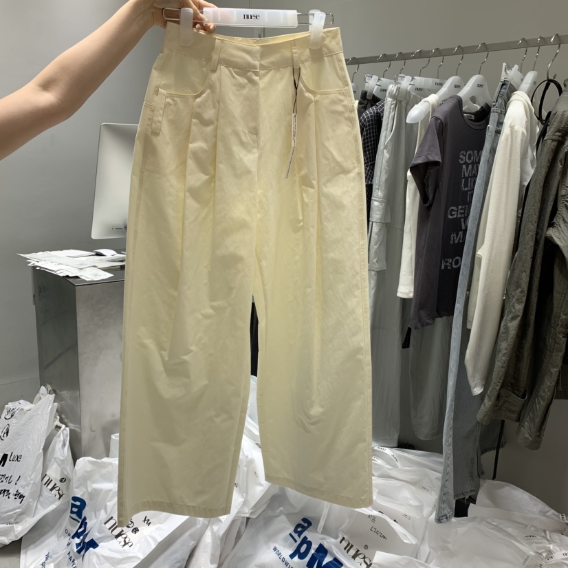 NUESE韓國代購女裝新款真品時尚熱賣職業25春夏人氣休閑休閑褲NUESE休閑褲圖色3