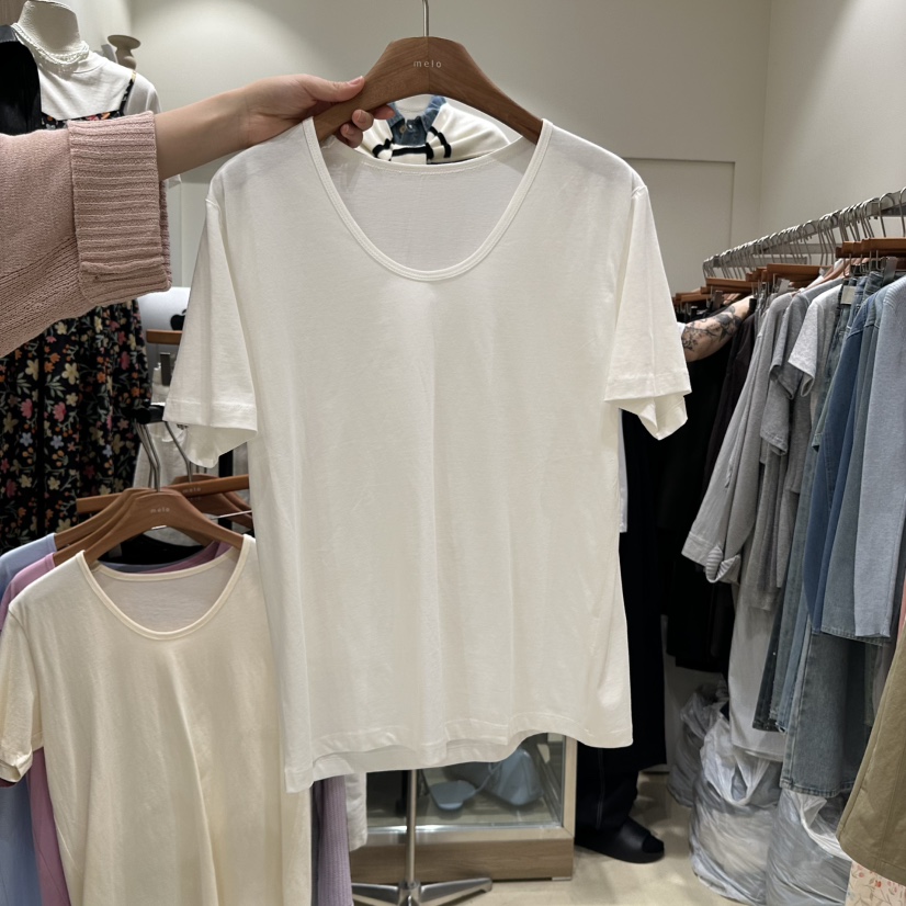 MELO東大門直郵女裝新款人氣職業真品熱賣時尚休閑推薦25春夏T恤MELOT恤圖色1