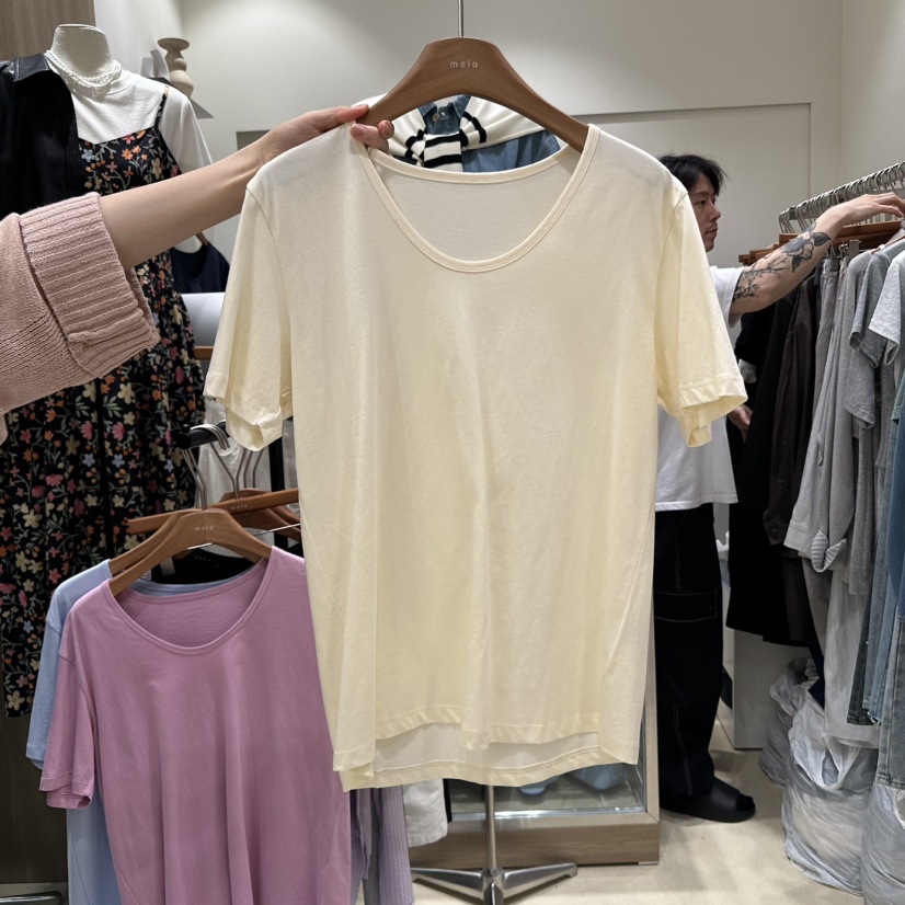 MELO東大門直郵女裝新款人氣職業真品熱賣時尚休閑推薦25春夏T恤MELOT恤圖色3