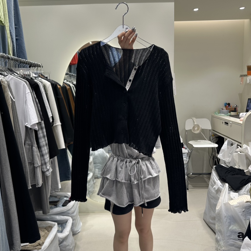 AT THE END韓國直郵女士新款真品熱賣職業時尚推薦針織衫AT THE END針織衫圖色3