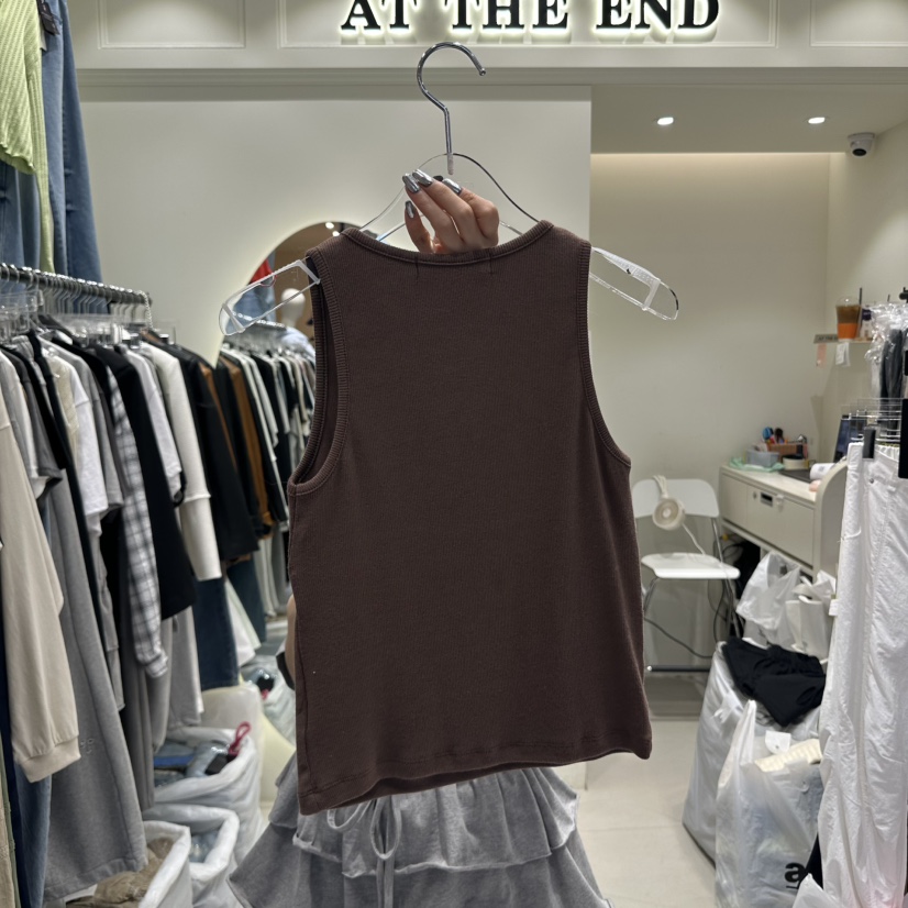 AT THE END東大門直郵女裝新品人氣25春夏熱賣休閑吊帶背心AT THE END吊帶/背心