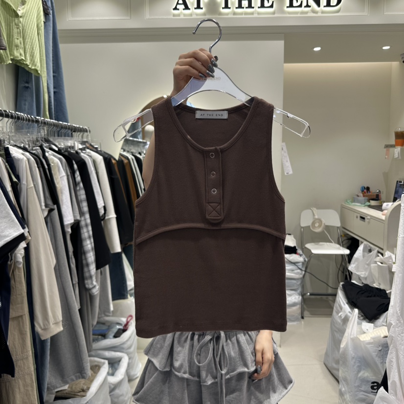 AT THE END東大門直郵女裝新品人氣25春夏熱賣休閑吊帶背心AT THE END吊帶/背心圖色4