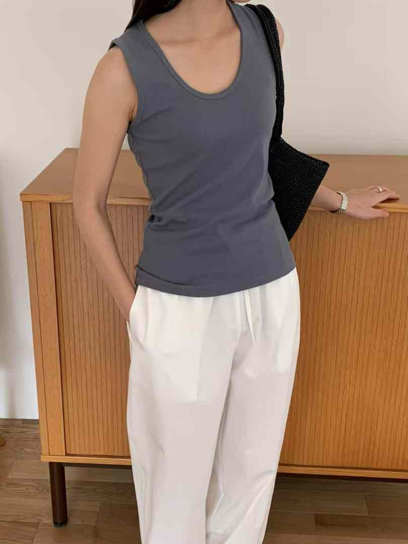 MONIQUE東大門實拍女裝新品人氣休閑推薦真品時尚25春夏吊帶背心MONIQUE吊帶/背心