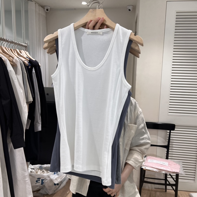 MONIQUE東大門實拍女裝新品人氣休閑推薦真品時尚25春夏吊帶背心MONIQUE吊帶/背心
