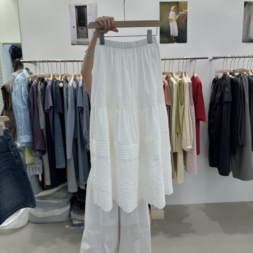 RIVER RAIN韓國直郵女士新款時尚真品25春夏人氣推薦長裙蕾絲RIVER RAIN長裙