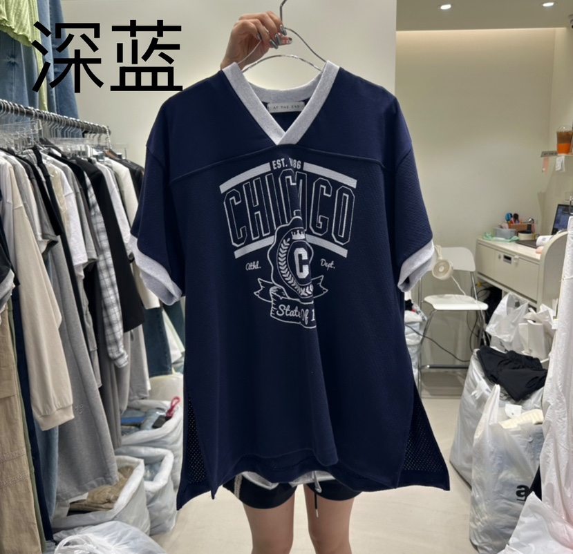AT THE END韓國代購女裝新款推薦熱賣時尚25春夏真品人氣T恤AT THE ENDT恤圖色2
