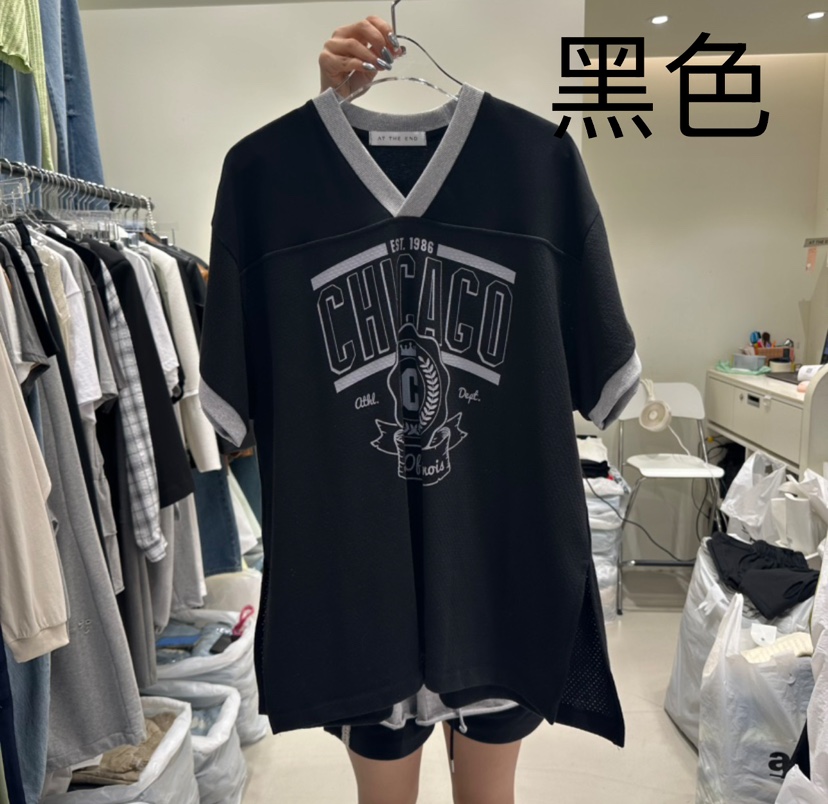 AT THE END韓國代購女裝新款推薦熱賣時尚25春夏真品人氣T恤AT THE ENDT恤圖色3