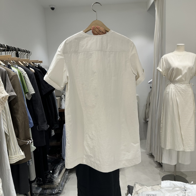 IRVINE東大門實拍女士新款職業25春夏真品熱賣時尚襯衫蕾絲衫IRVINE襯衫/蕾絲衫