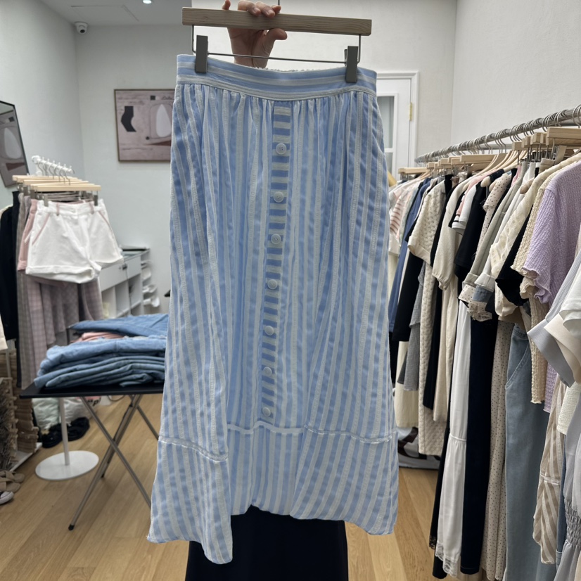 RE:FRESH-L韓國代購女裝新品真品休閑職業25春夏時尚熱賣長裙RE:FRESH長裙圖色2
