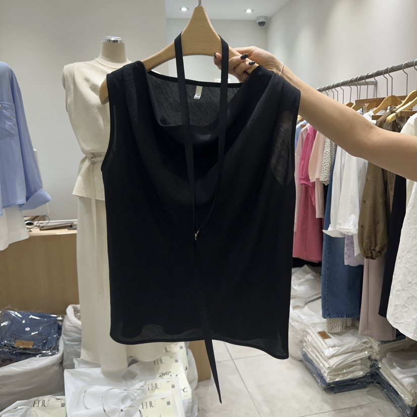 EN.U東大門實拍女裝新品休閑推薦職業真品人氣吊帶背心含腰帶EN.U吊帶/背心圖色2