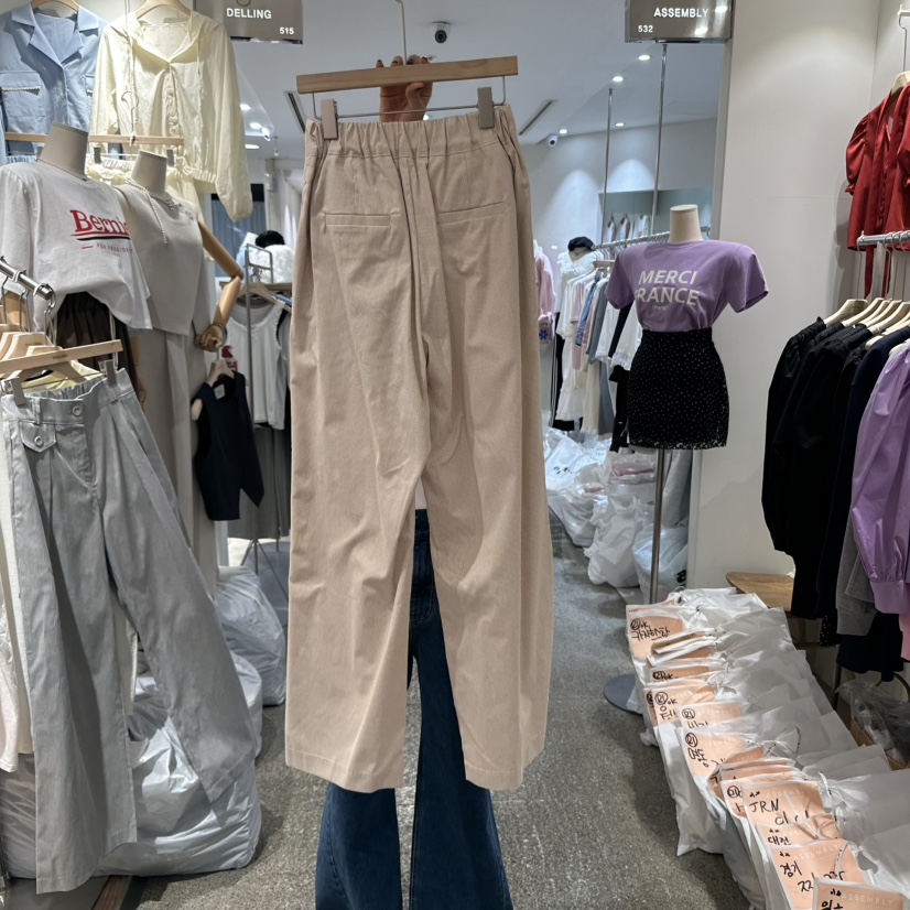 DELLING韓國直郵女士新品真品時尚25春夏推薦人氣熱賣休閑褲DELLING休閑褲