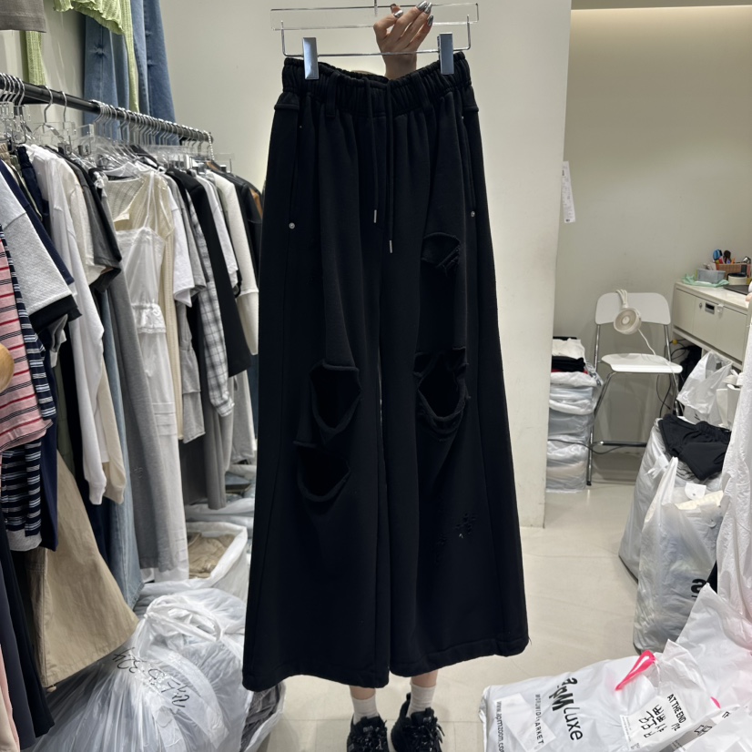 AT THE END韓國代購女裝新品人氣25春夏真品職業熱賣休閑褲AT THE END休閑褲圖色2