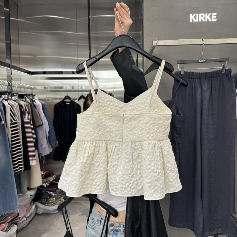 KIRKE東大門代購女士新品時尚推薦休閑人氣熱賣真品吊帶背心KIRKE吊帶/背心