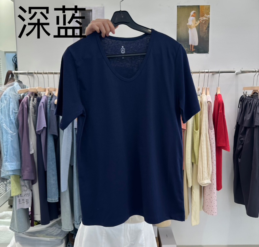RIVER RAIN韓國直郵女士新款推薦25春夏人氣真品熱賣時尚T恤RIVER RAINT恤圖色4