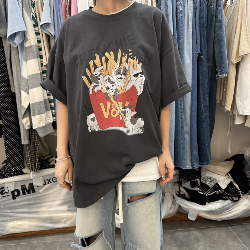 DELIGHT-L韓國直郵女士新款推薦職業熱賣時尚真品休閑人氣T恤DELIGHTT恤圖色3