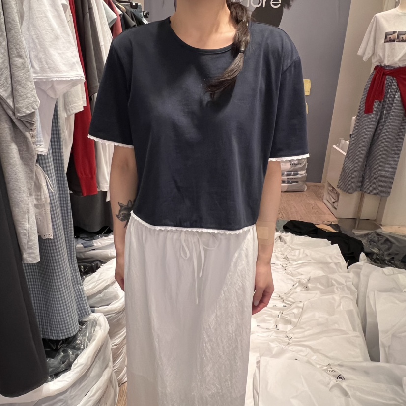 ORMORE東大門代購女士新品休閑人氣時尚熱賣職業25春夏真品T恤ORMORET恤圖色5