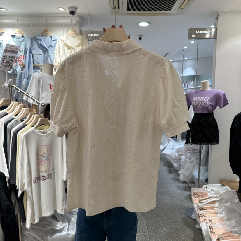 DELLING東大門直郵女士新品職業推薦休閑熱賣真品襯衫蕾絲衫DELLING襯衫/蕾絲衫