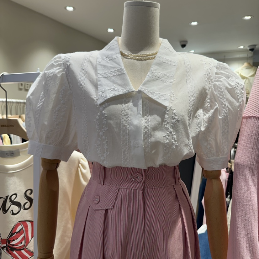 DELLING東大門直郵女士新品職業推薦休閑熱賣真品襯衫蕾絲衫DELLING襯衫/蕾絲衫