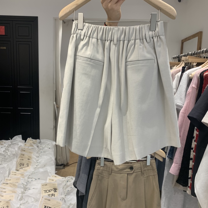 VENIR-a韓國代購女士新品25春夏真品休閑人氣時尚短褲綁帶VENIR-a短褲
