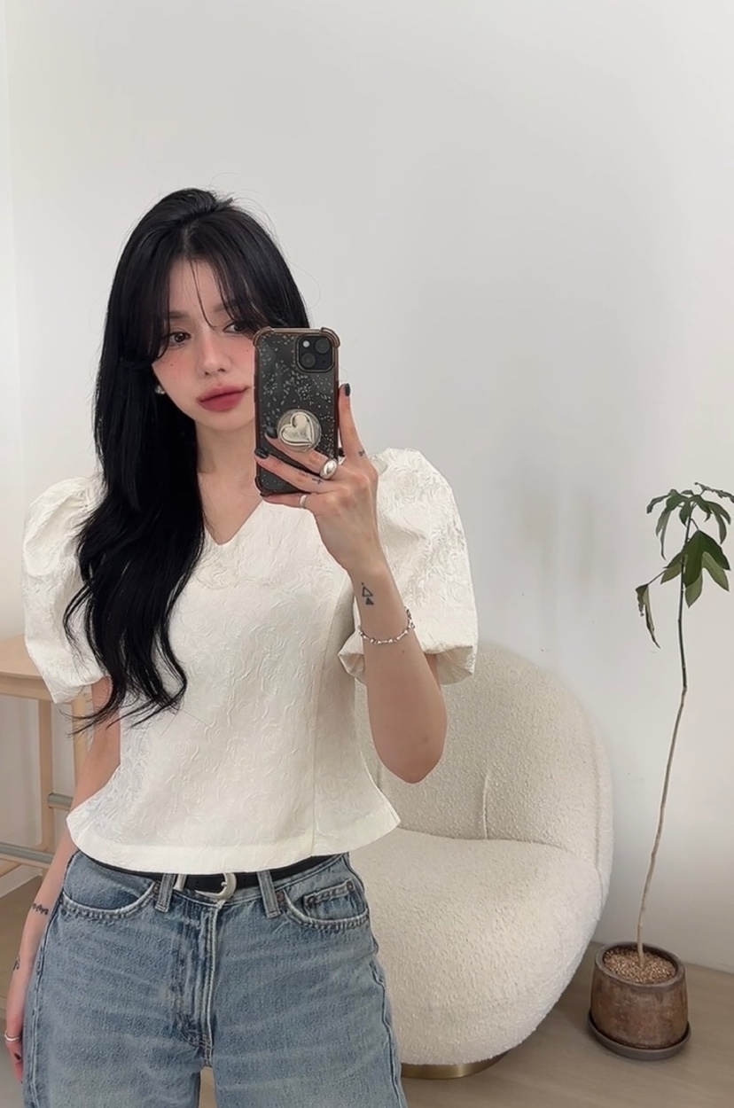 AMUSE SEOUL東大門實拍女士新款熱賣25春夏推薦襯衫蕾絲衫AMUSE SEOUL襯衫/蕾絲衫