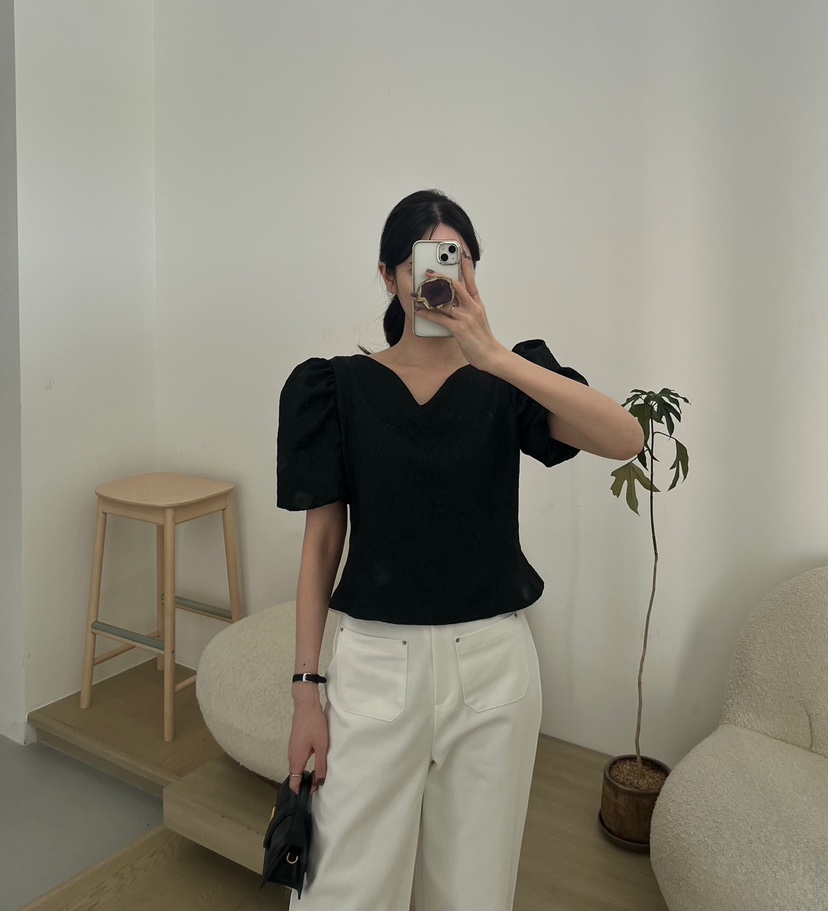 AMUSE SEOUL東大門實拍女士新款熱賣25春夏推薦襯衫蕾絲衫AMUSE SEOUL襯衫/蕾絲衫