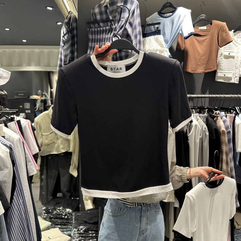 STAR-L東大門直郵女裝新品25春夏真品時尚推薦熱賣職業T恤STAR-LT恤圖色4