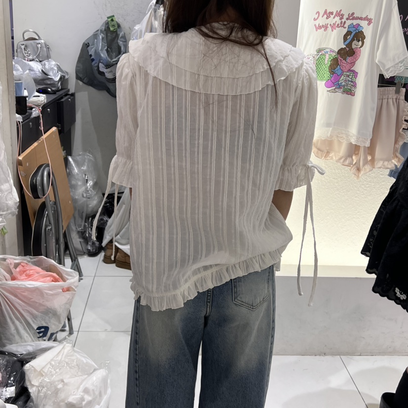 TYCHE東大門實拍女裝新品人氣休閑時尚25春夏熱賣襯衫蕾絲衫TYCHE襯衫/蕾絲衫