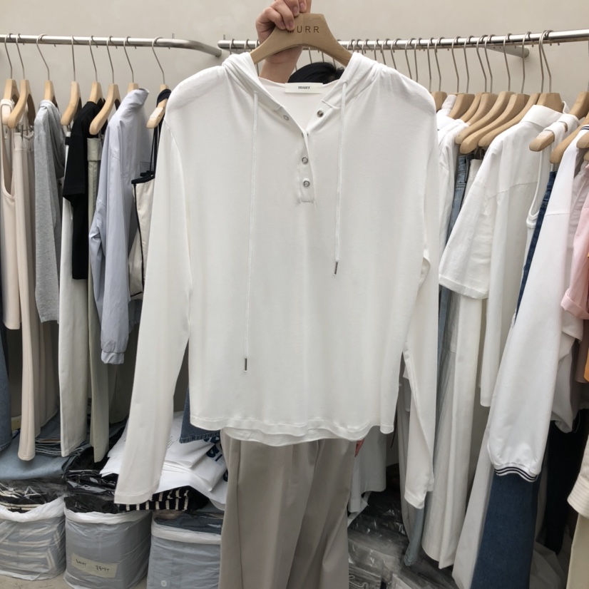 MURR韓國代購女士新款職業時尚真品推薦人氣25春夏熱賣長袖T恤MURR長袖T恤圖色2