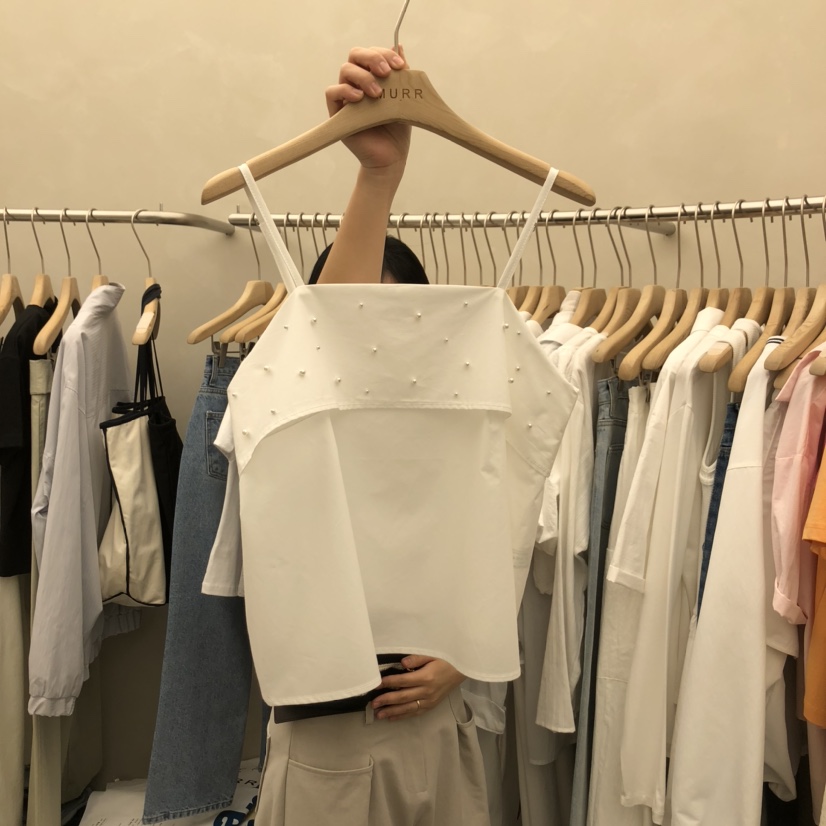 MURR韓國直郵女士新品推薦時尚熱賣真品人氣25春夏吊帶背心MURR吊帶/背心圖色2