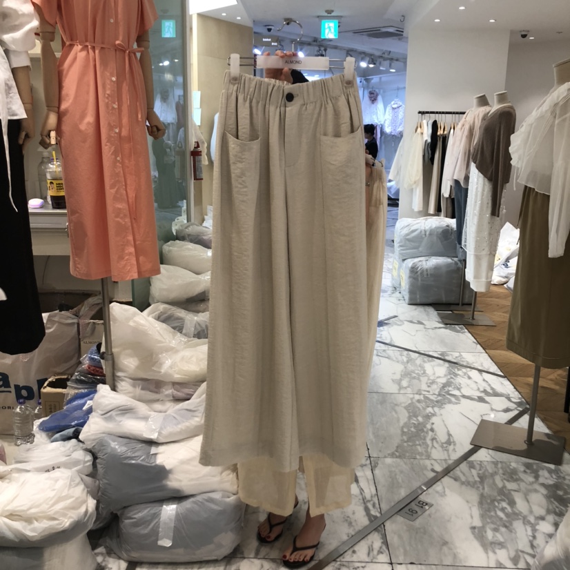 ALMOND韓國代購女士新款25春夏職業熱賣時尚人氣休閑休閑褲ALMOND休閑褲圖色3